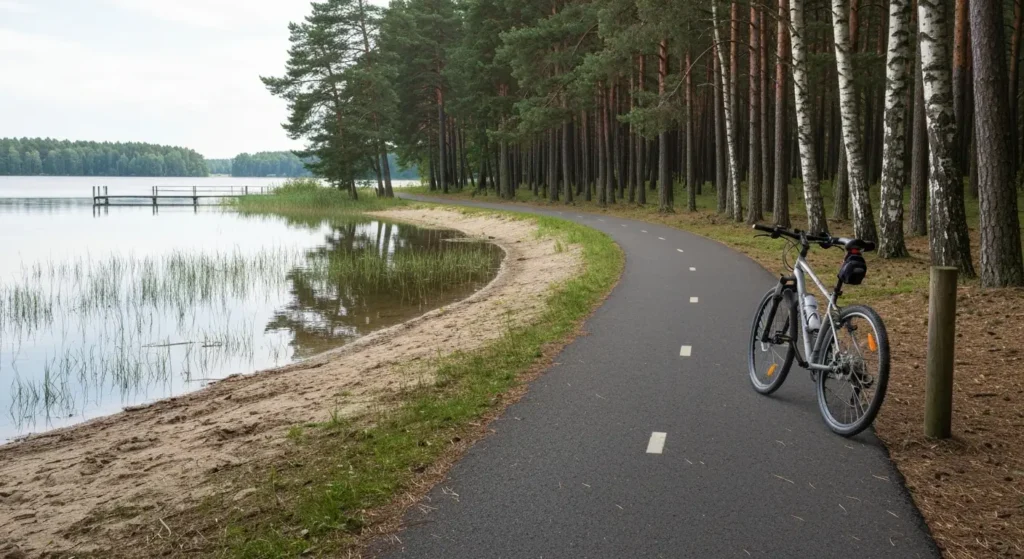 Najładniejsze trasy rowerowe nad jeziorami pod Olsztynem