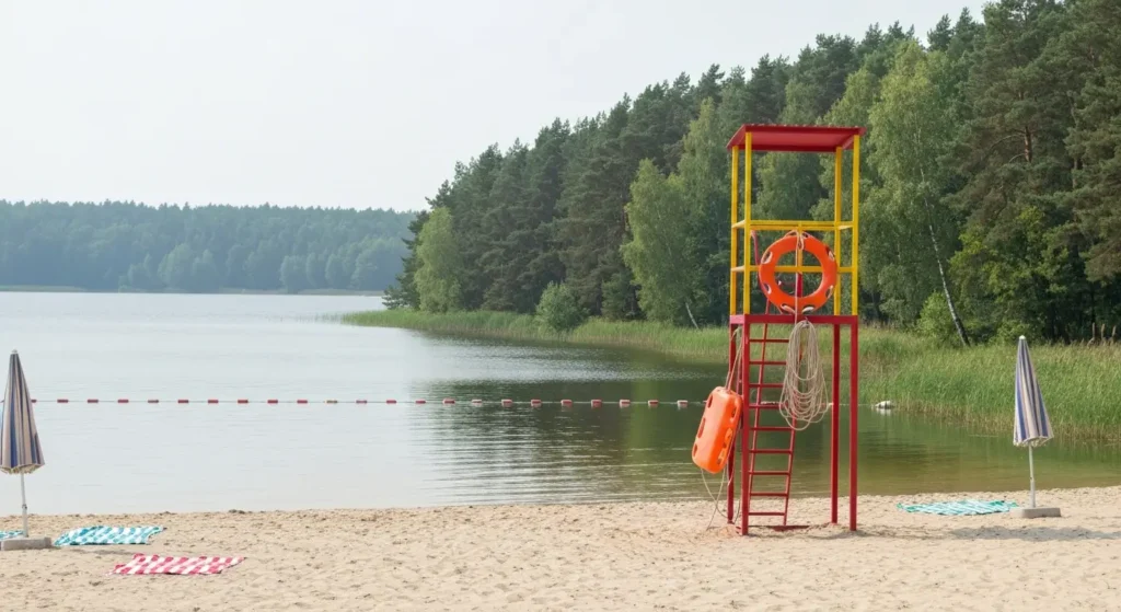 Plaze strzezone w okolicy Olsztyna - gdzie ratownik